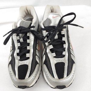 Nike Women's White, Silver, Purple Running Shoes 8